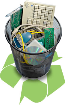 e-waste (circuit boards, computer mouse, keyboard & cords) e-waste mixed